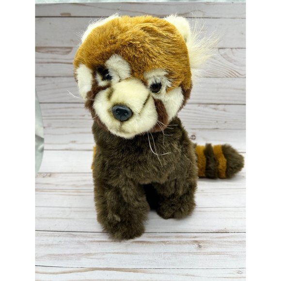 Fiesta 12" Red Panda Striped Tail Realistic Plush Stuffed Animal - Picture 1 of 15